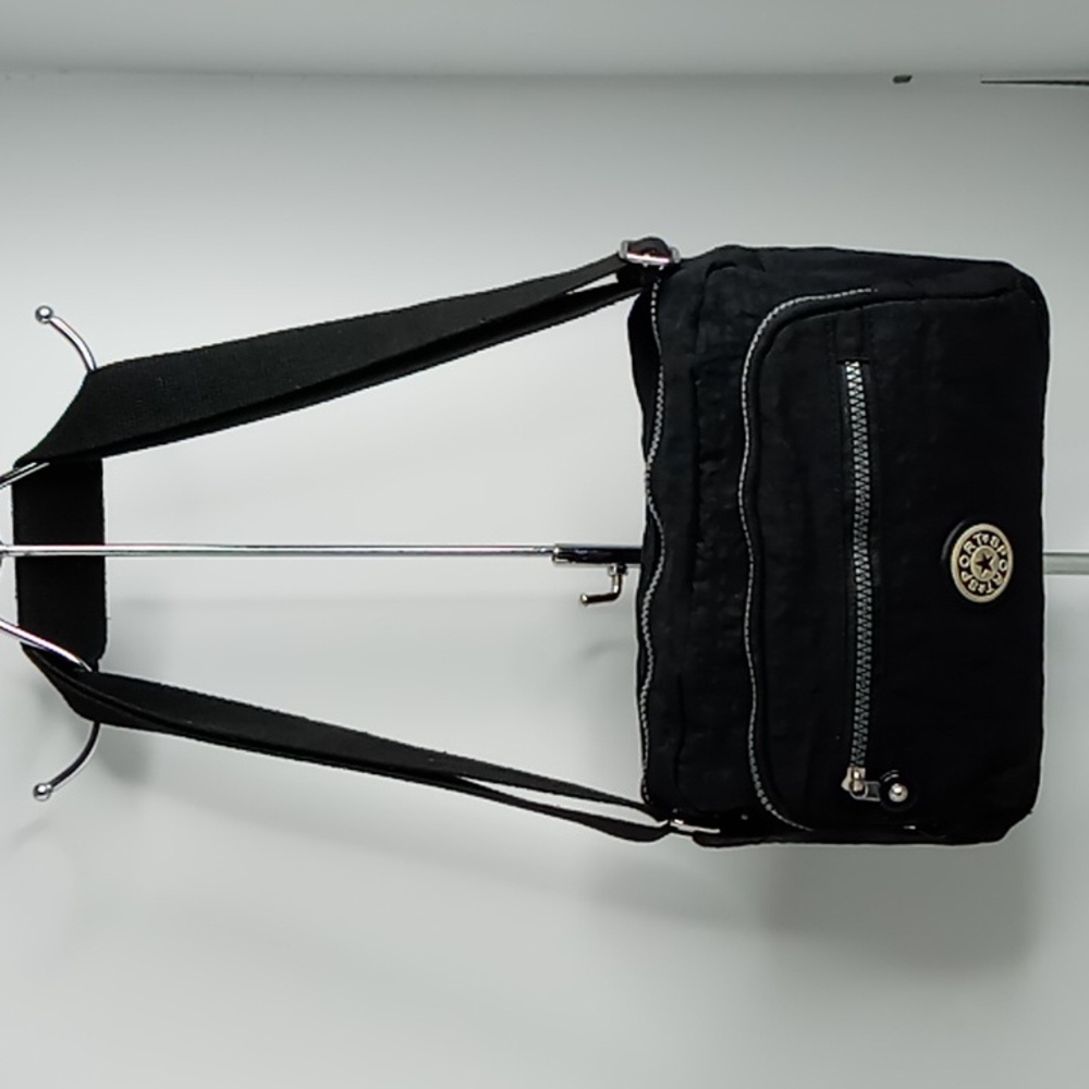 SPORT - Black Crossbody/Fanny Pack- Black Water Resistant - Large Travel Size